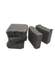 Load image into Gallery viewer, Handmade Natural Activated Charcoal and Yogurt Facial Soap Bar 4oz