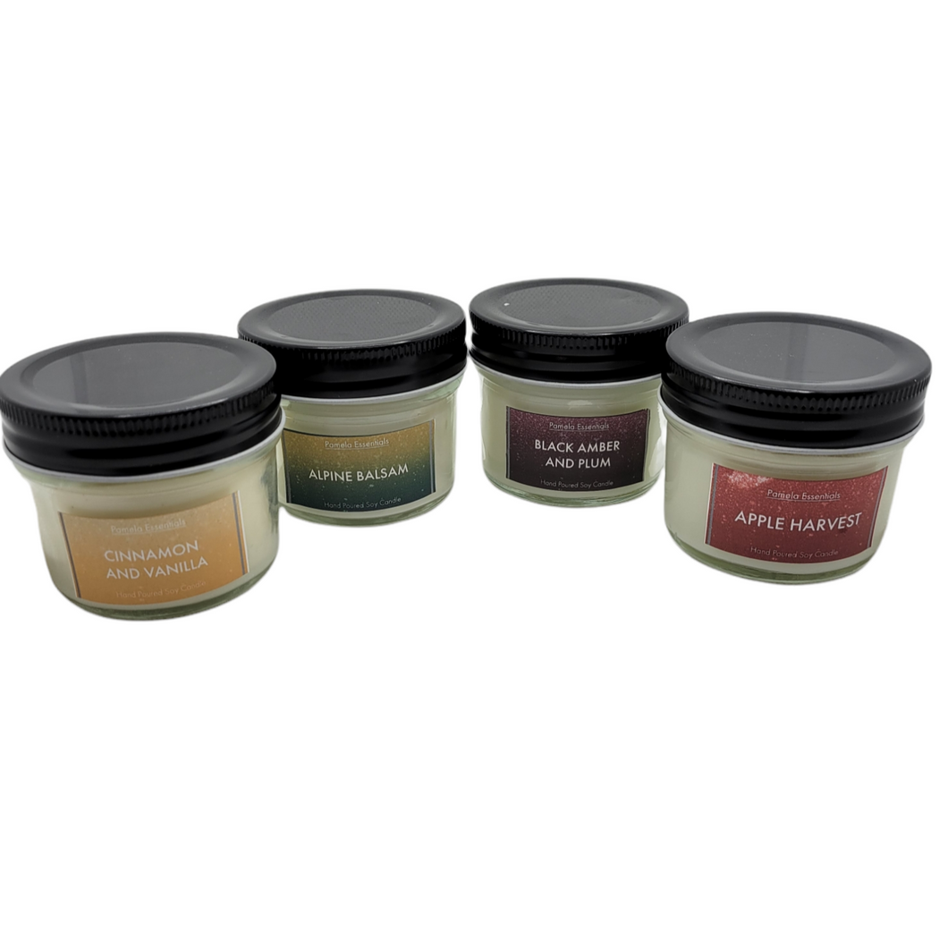 Assorted Hand Poured Soy Candles (Set of 4) 4 oz