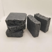 Load image into Gallery viewer, Handmade Natural Activated Charcoal and Yogurt Facial Soap Bar 4oz
