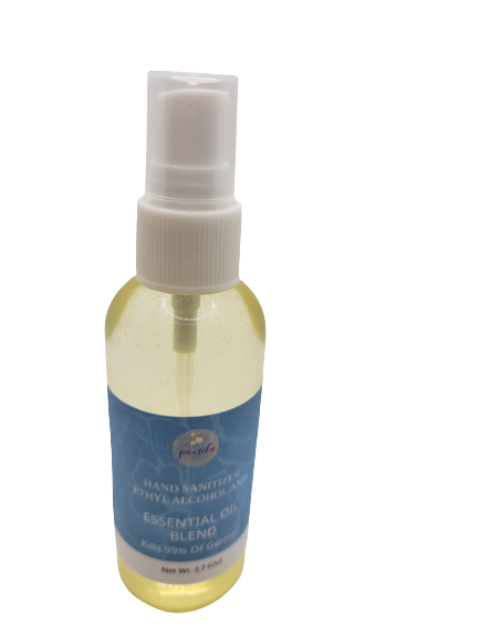 Essential Oils Blend Handmade Organic Hand Sanitizer 2.7 oz.