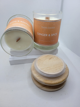 Load image into Gallery viewer, Ginger &amp; Spice Organic Handmade Soy Candle 8.9 oz.
