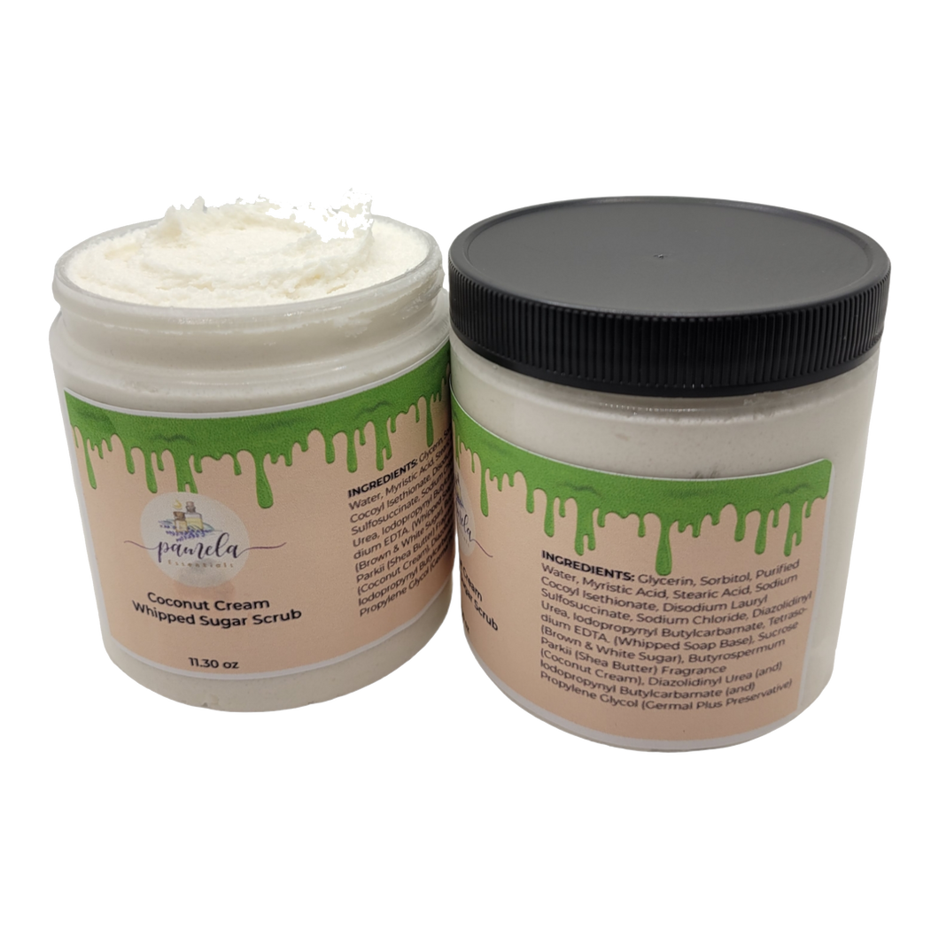 Whipped Coconut Cream Sugar Handmade Facial Scrub 11.30 fl oz