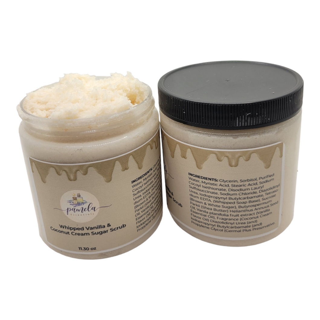 Whipped Vanilla and Coconut Cream Sugar Facial Scrub 11.30 Fl Oz