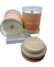 Load image into Gallery viewer, Ginger-&amp;-Spice-Organic-Handmade-Soy-Candle-8.9-oz.jpg
