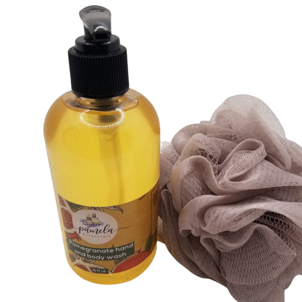 Handmade Pomegranate Hand and Body Wash 8oz